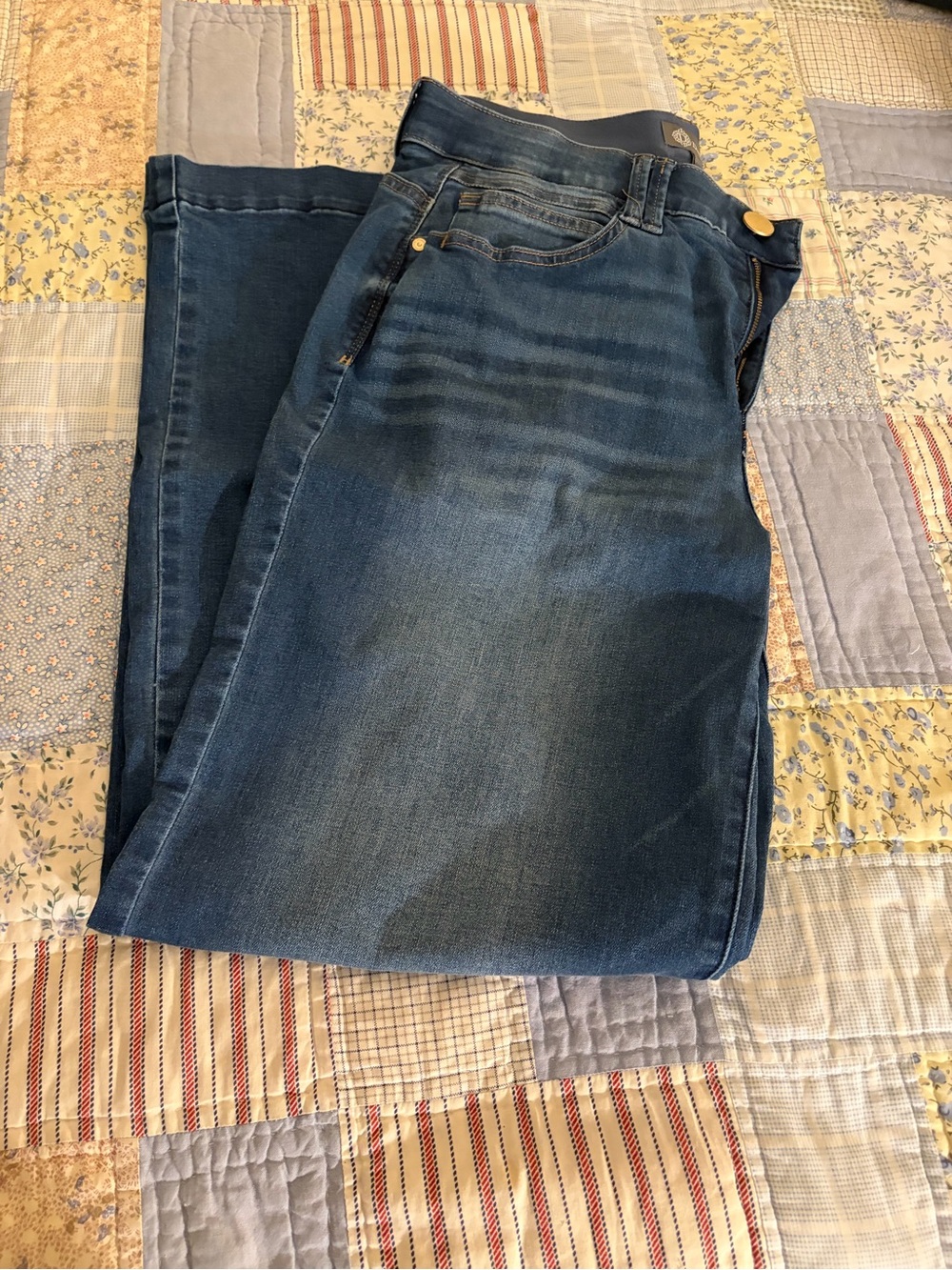 Democracy AB Tech High Waisted Wide Leg Jeans, Size 12